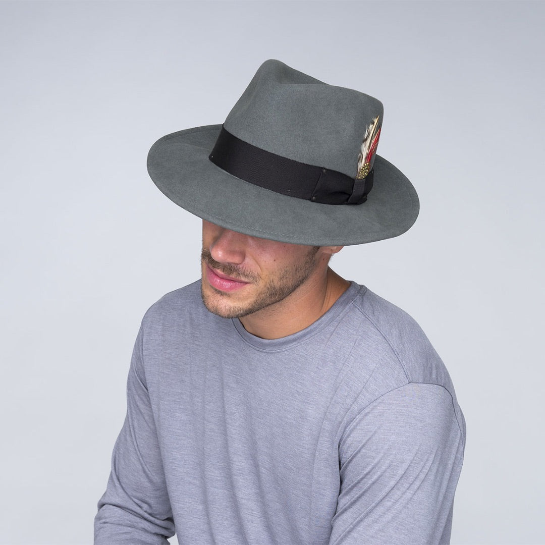 Bailey Classic Fedora Hat in Graphite