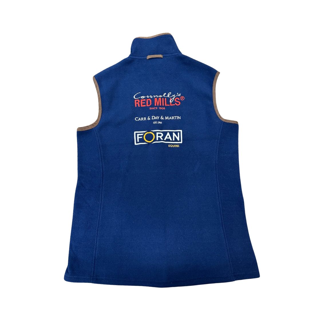 Red Mills, Foran Equine, Carr & Day & Martin Unisex Fleece Gilet in Navy