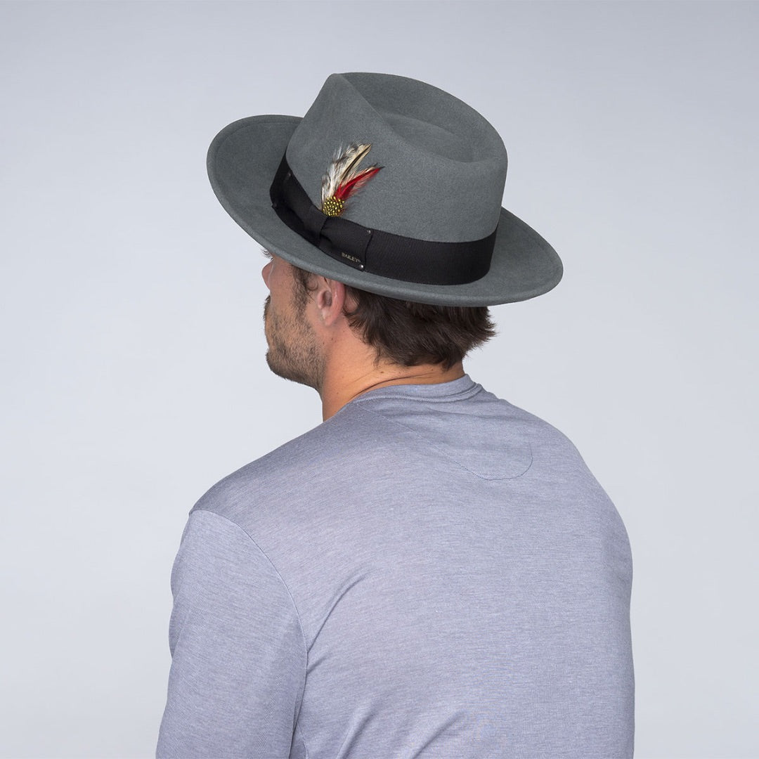 Bailey Classic Fedora Hat in Graphite