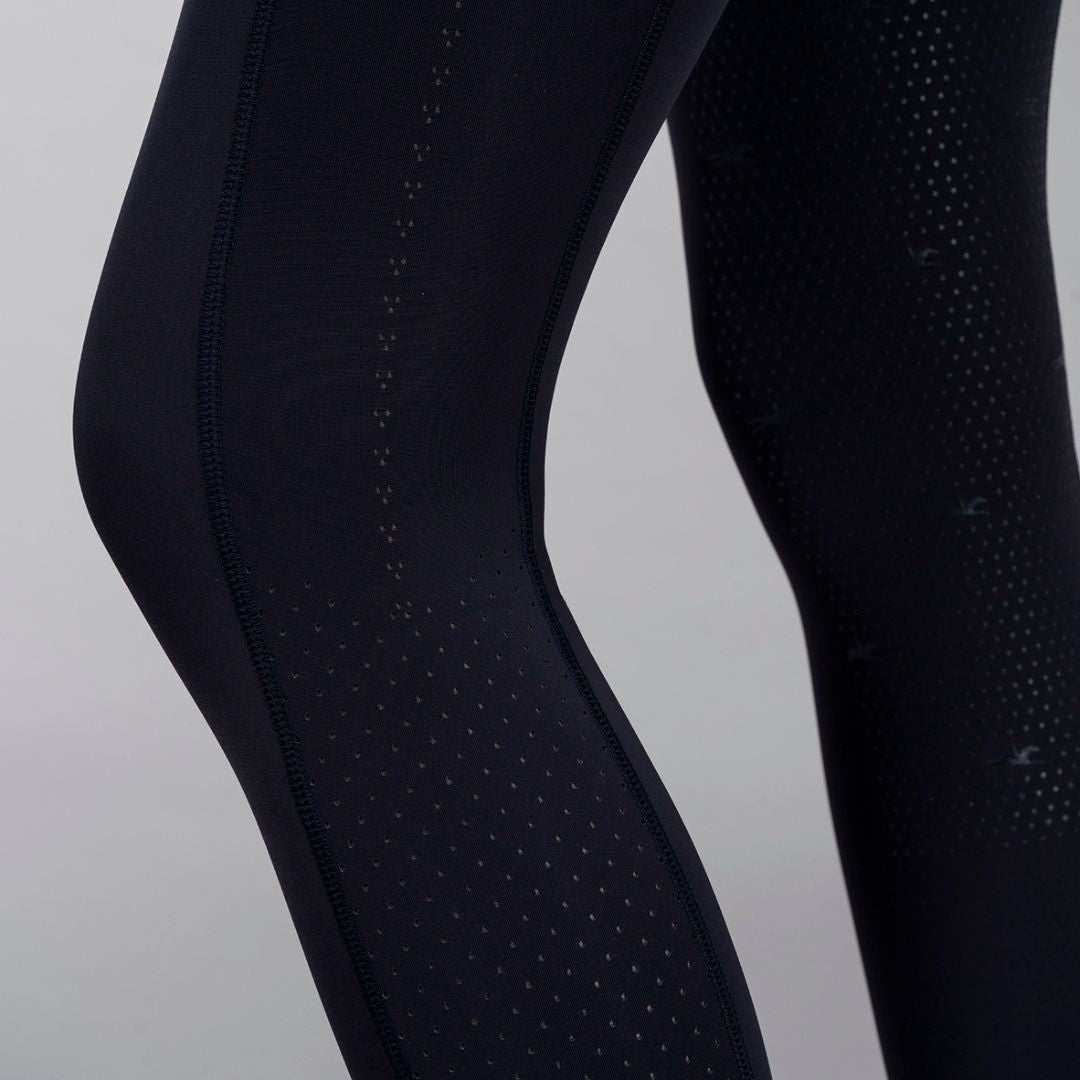 Schockemohle Women's Air Sporty FS Style Riding Tights in Dark Navy