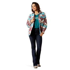 Ariat Women's Real Shacket Shirt Jacket in Baja Jacquard