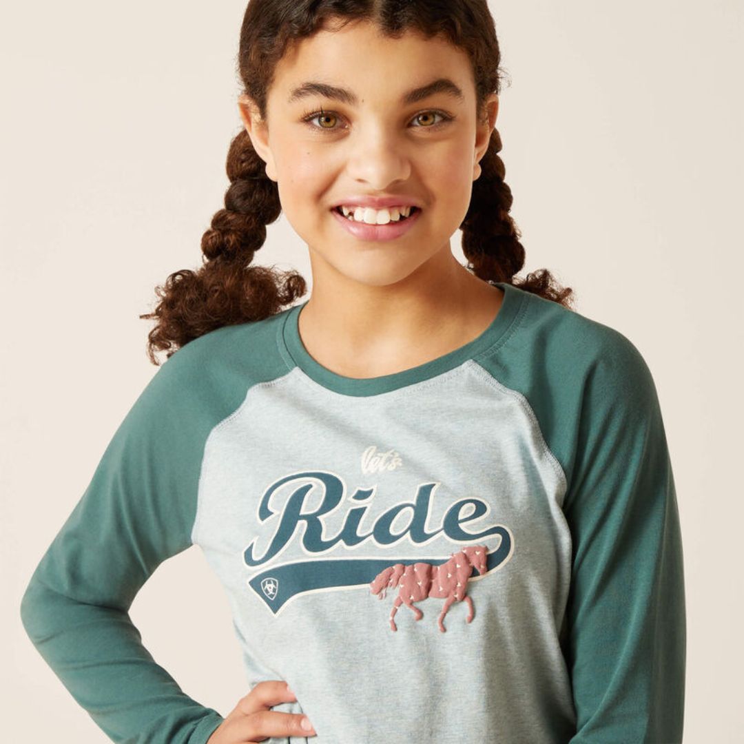 Ariat Kid's Lets Ride T-shirt in Arctic