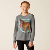 Ariat Kids Champion Pony T-Shirt in Heather Grey