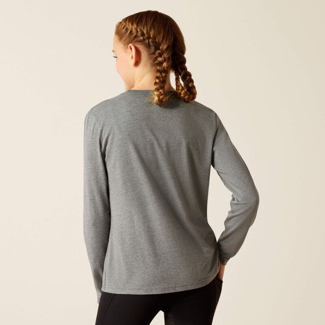 Ariat Kids Champion Pony T-Shirt in Heather Grey