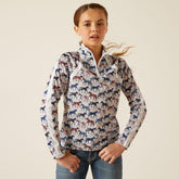 Ariat Kids Sunstopper 1/4 Zip Baselayer in Painted Ponies