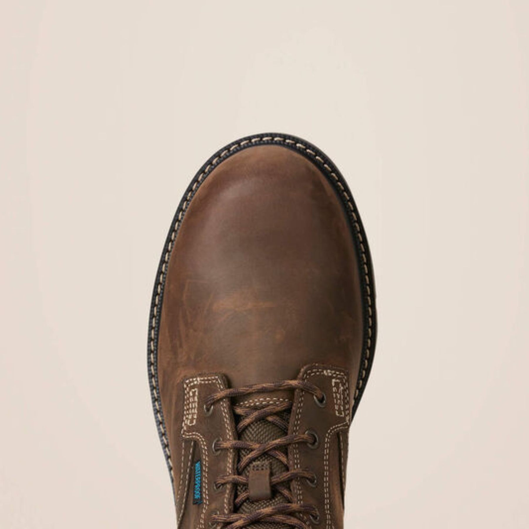 Ariat Men's Groundbreaker 6" Lace Steel Toe Waterproof Work Boot in Dark Brown