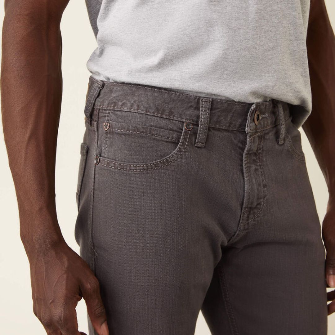 Ariat Men's M7 Grizzly Straight Jean in Charcoal