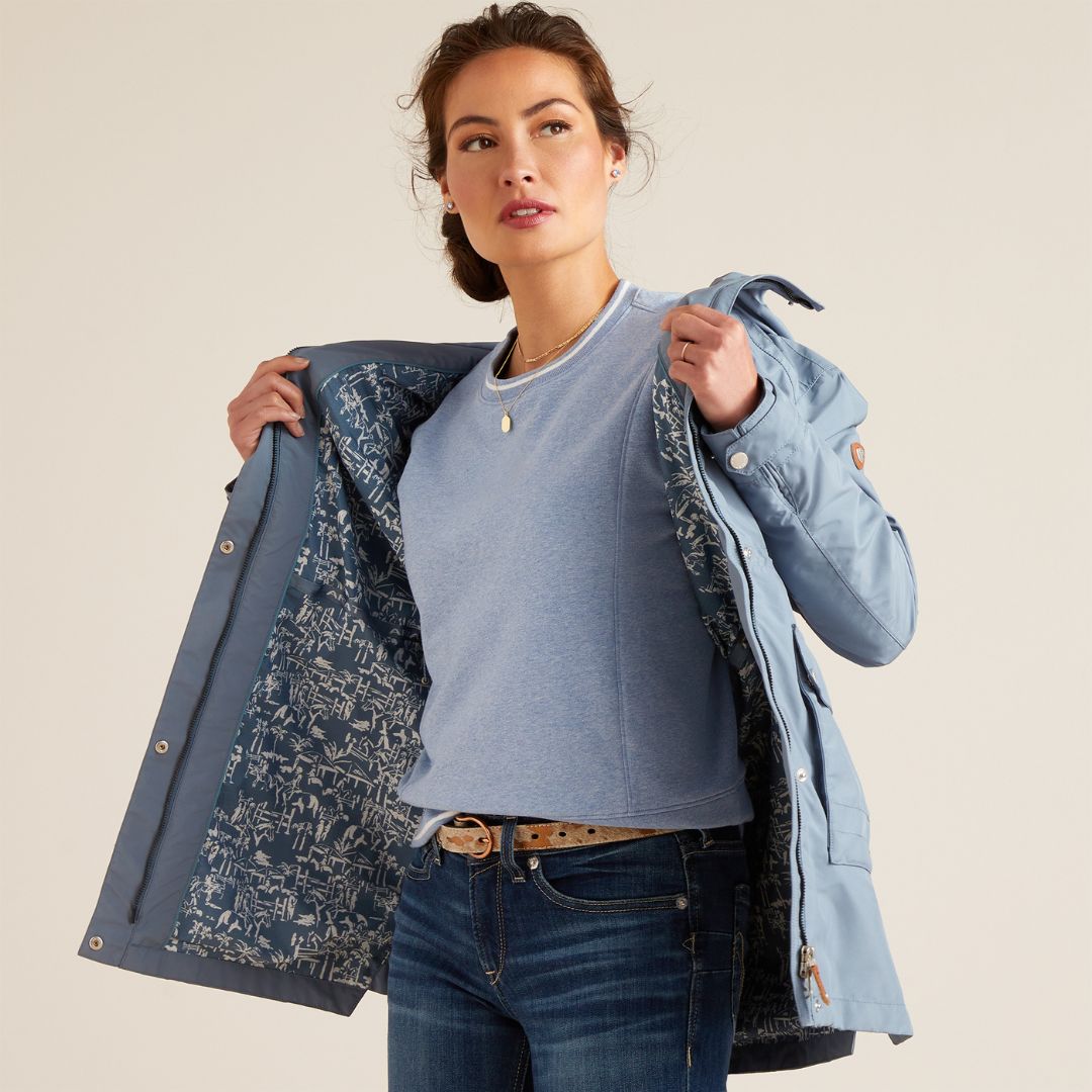 Ariat Women's Atherton Waterproof Jacket in Bluefin