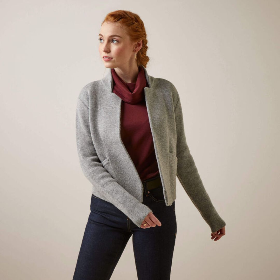 Ariat Women's Daly Cardigan in Heather Grey