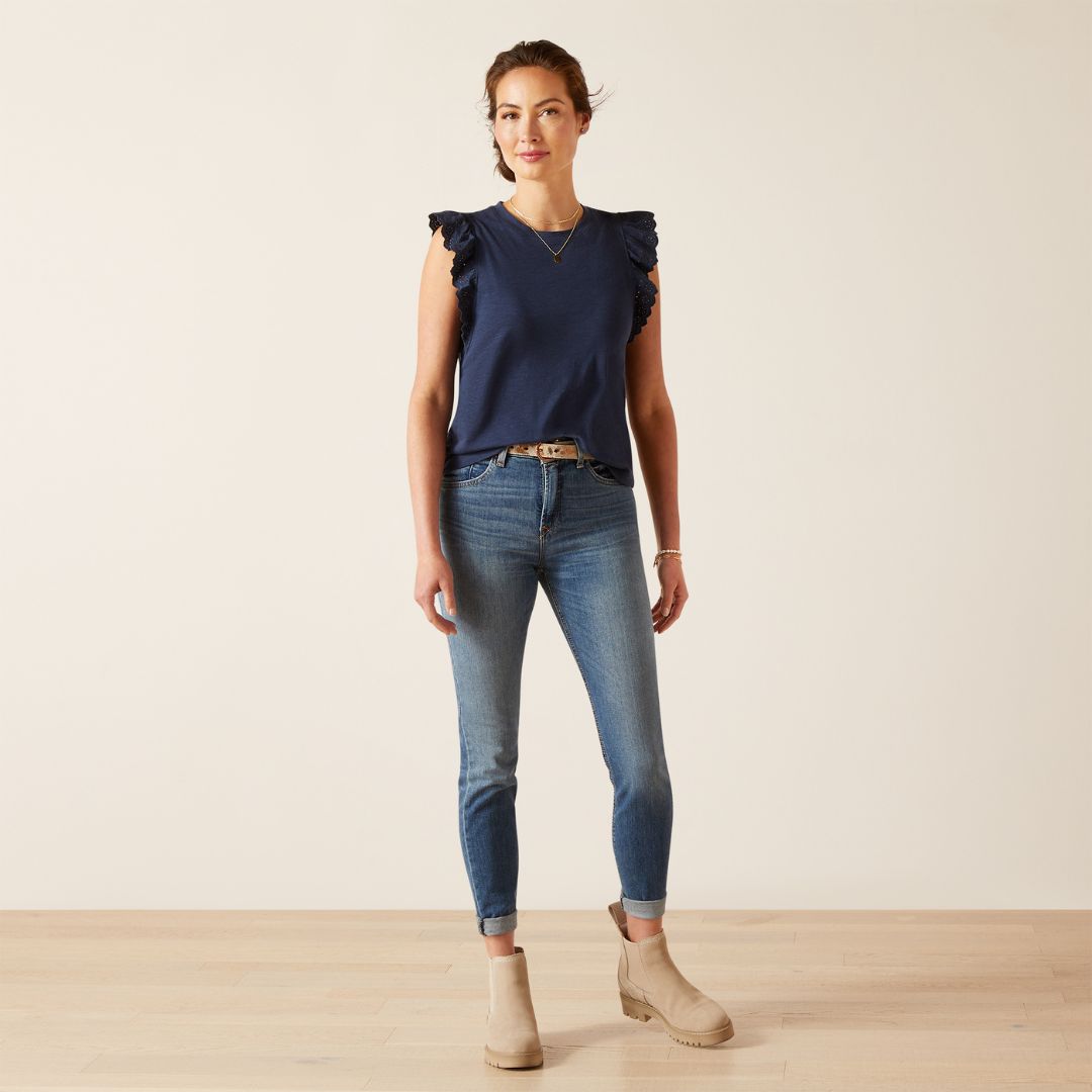 Ariat Women's Ludlow Top in Navy
