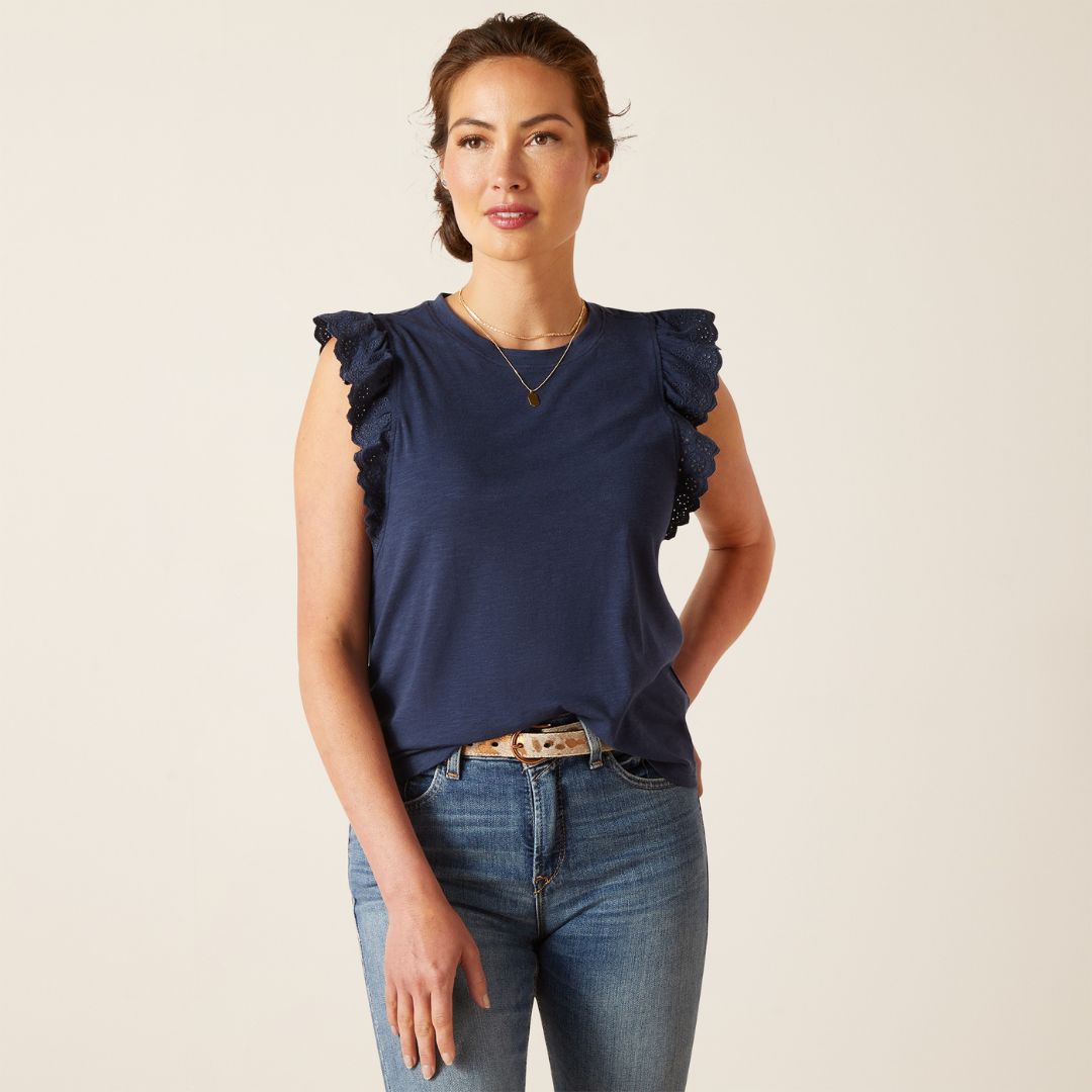 Ariat Women's Ludlow Top in Navy