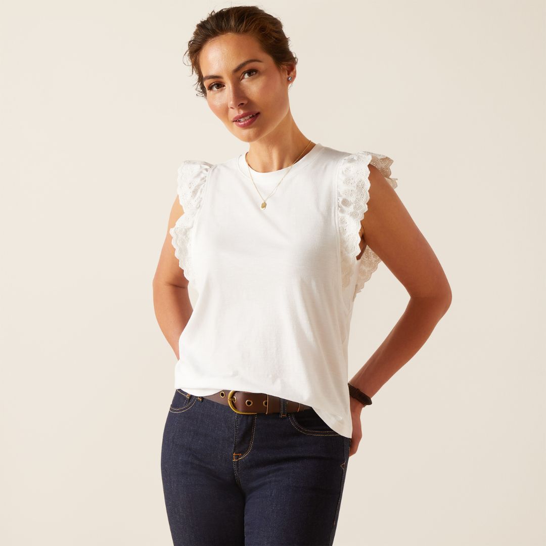 Ariat Women's Ludlow Top in White