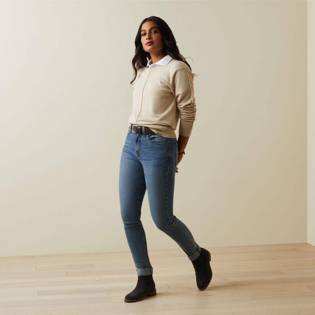 Ariat Women's Peninsula Jumper in Oatmeal