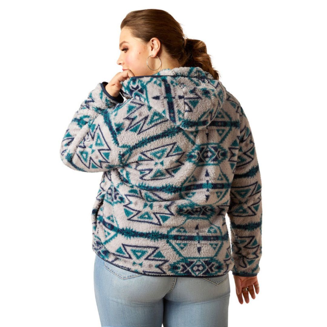 Ariat Women's Real Berber Pullover Jumper in Rocky Mountain Print