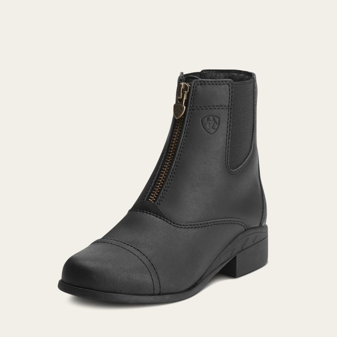 Ariat Kid Scout Zip Paddock Boot in Black