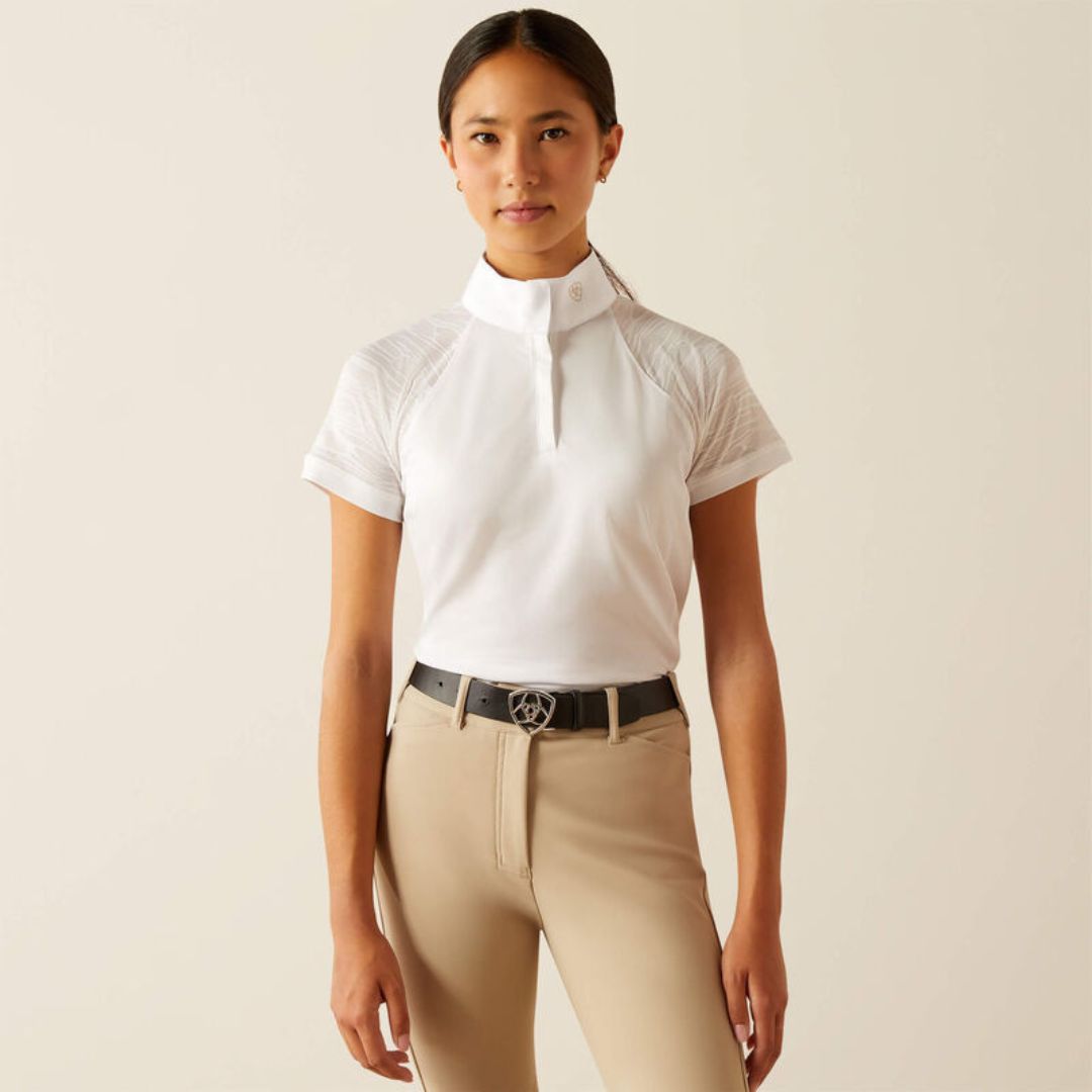 Ariat Kids Aptos Vent 2.0 Show Shirt in White