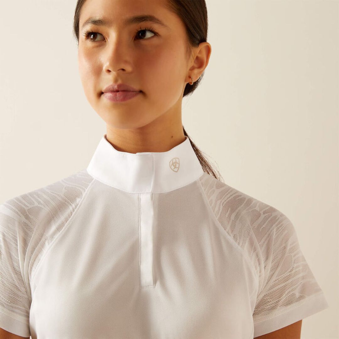 Ariat Kids Aptos Vent 2.0 Show Shirt in White