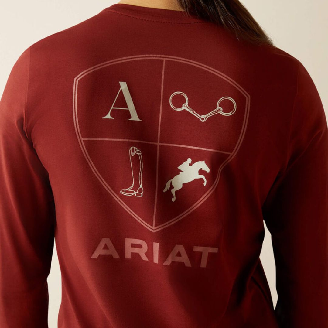 Ariat Kids Icons T-Shirt in Madder Brown