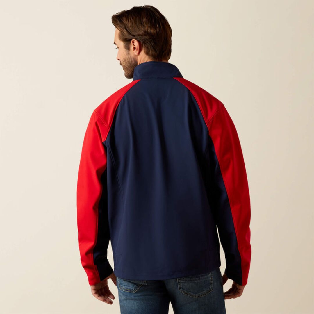 Ariat Men's Team Equestrian Jacket in Navy & Red