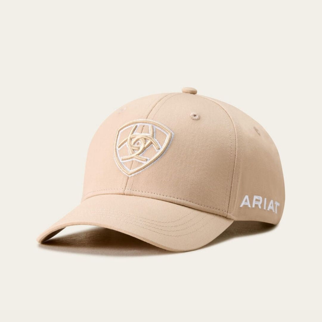 Ariat Show Baseball Cap in Khaki