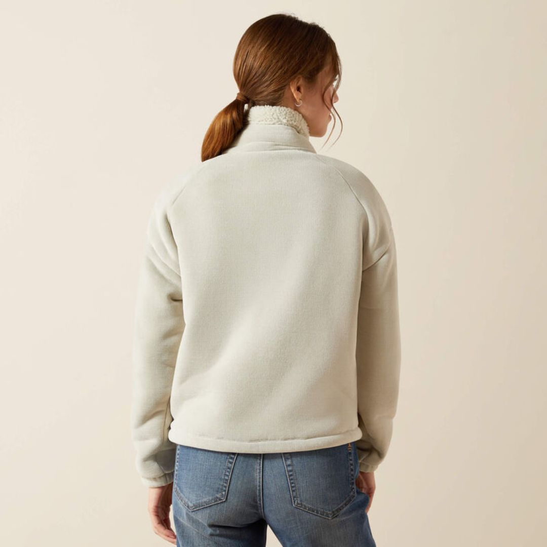Ariat Women's Lafayette Full Zip Fleece Jumper in Pelican