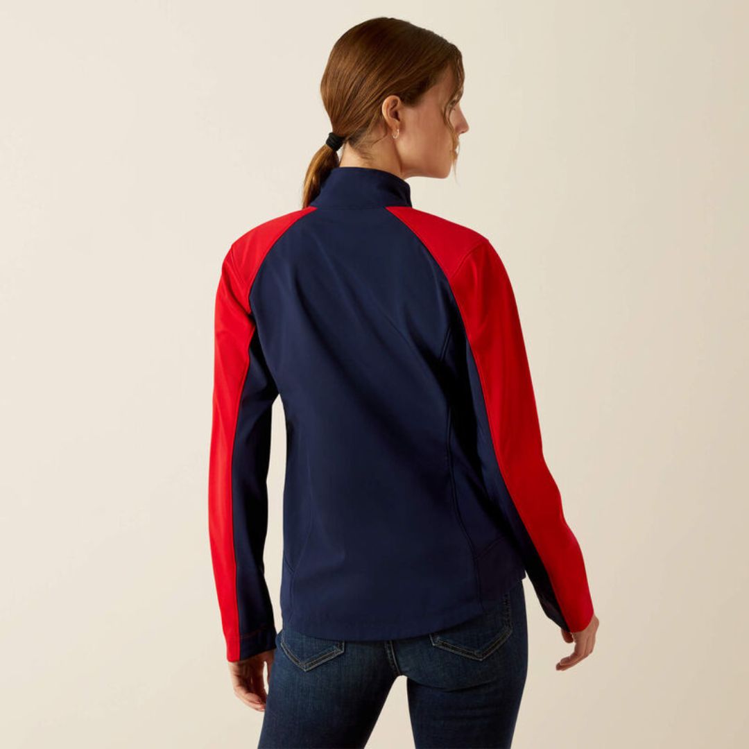 Ariat Women's Team Equestrian Jacket in Navy and Red