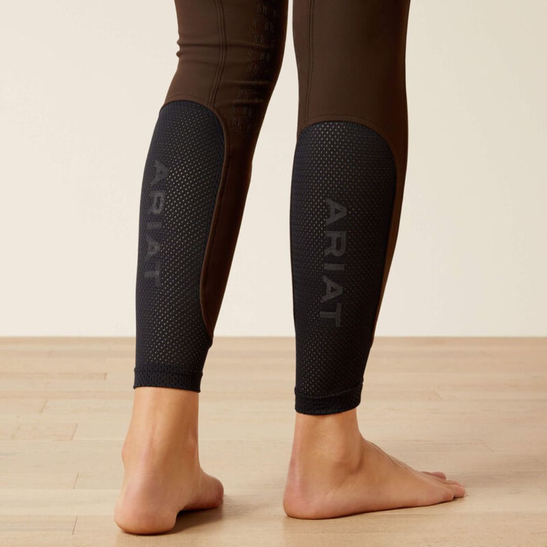 Ariat Women's Tri Factor Vivacity Heat Half Grip Breeches in Mole