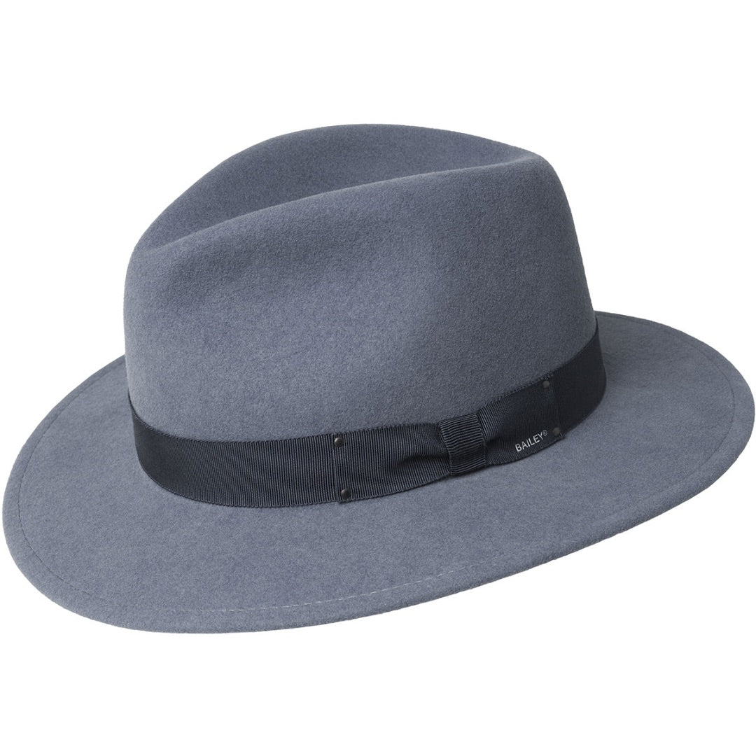 Bailey Curtis Fedora Hat in Vintage Blue