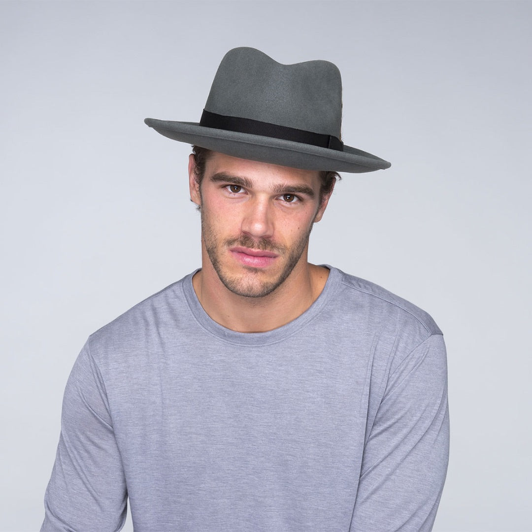 Bailey Classic Fedora Hat in Graphite