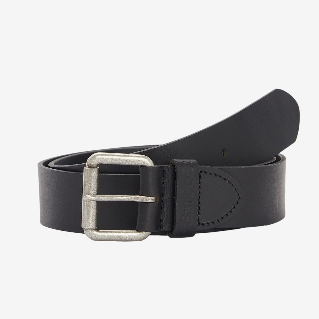 Barbour Allanton Leather Belt in Black