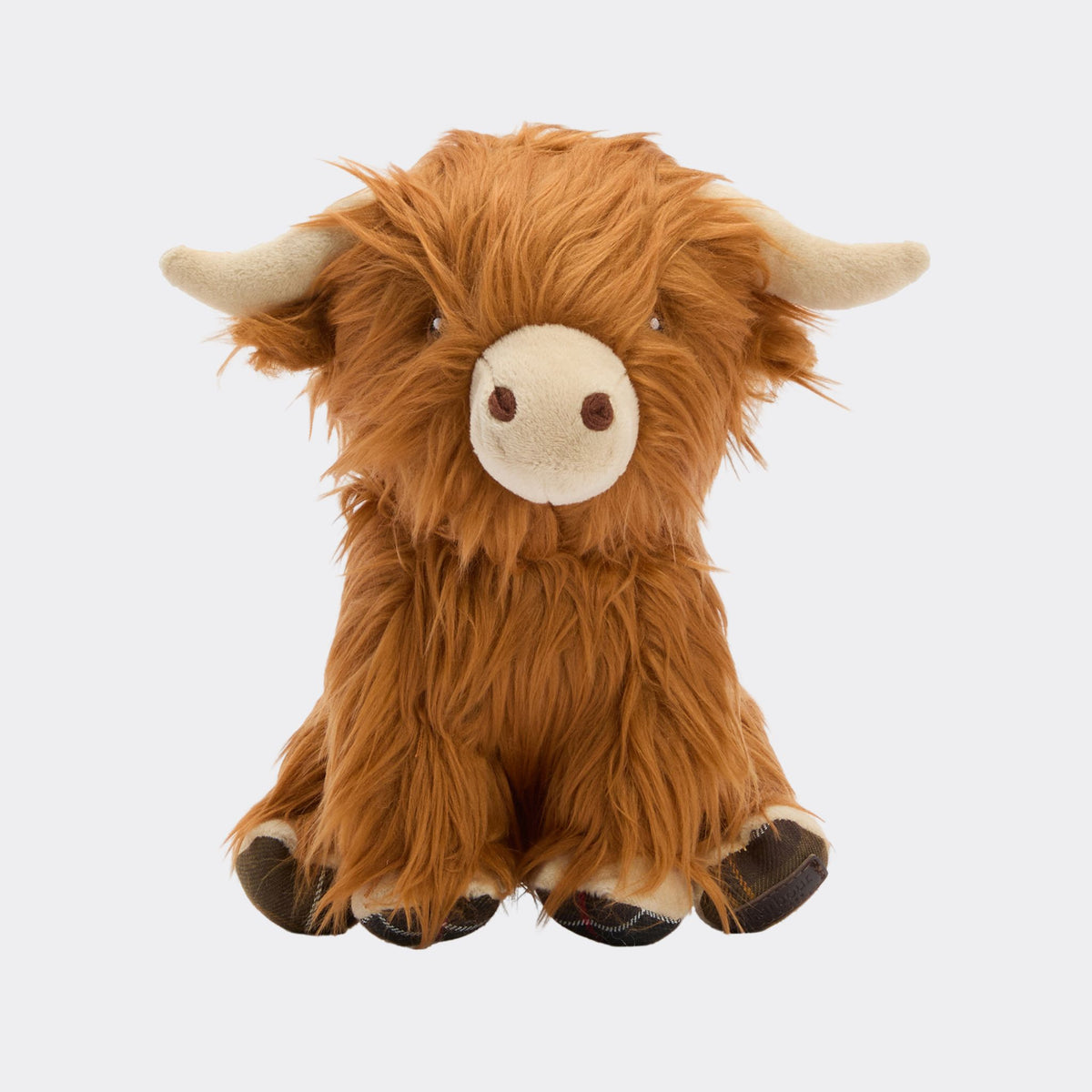 Barbour Highland Cow Dog Toy in Brown