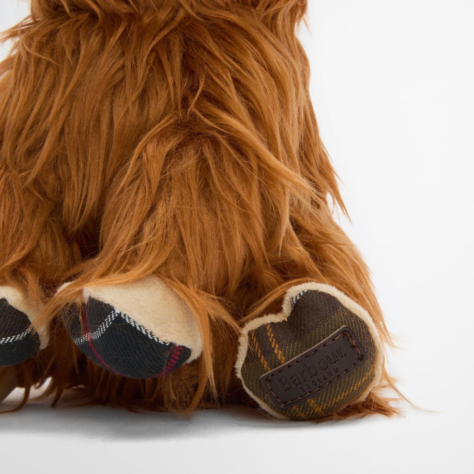 Barbour Highland Cow Dog Toy in Brown