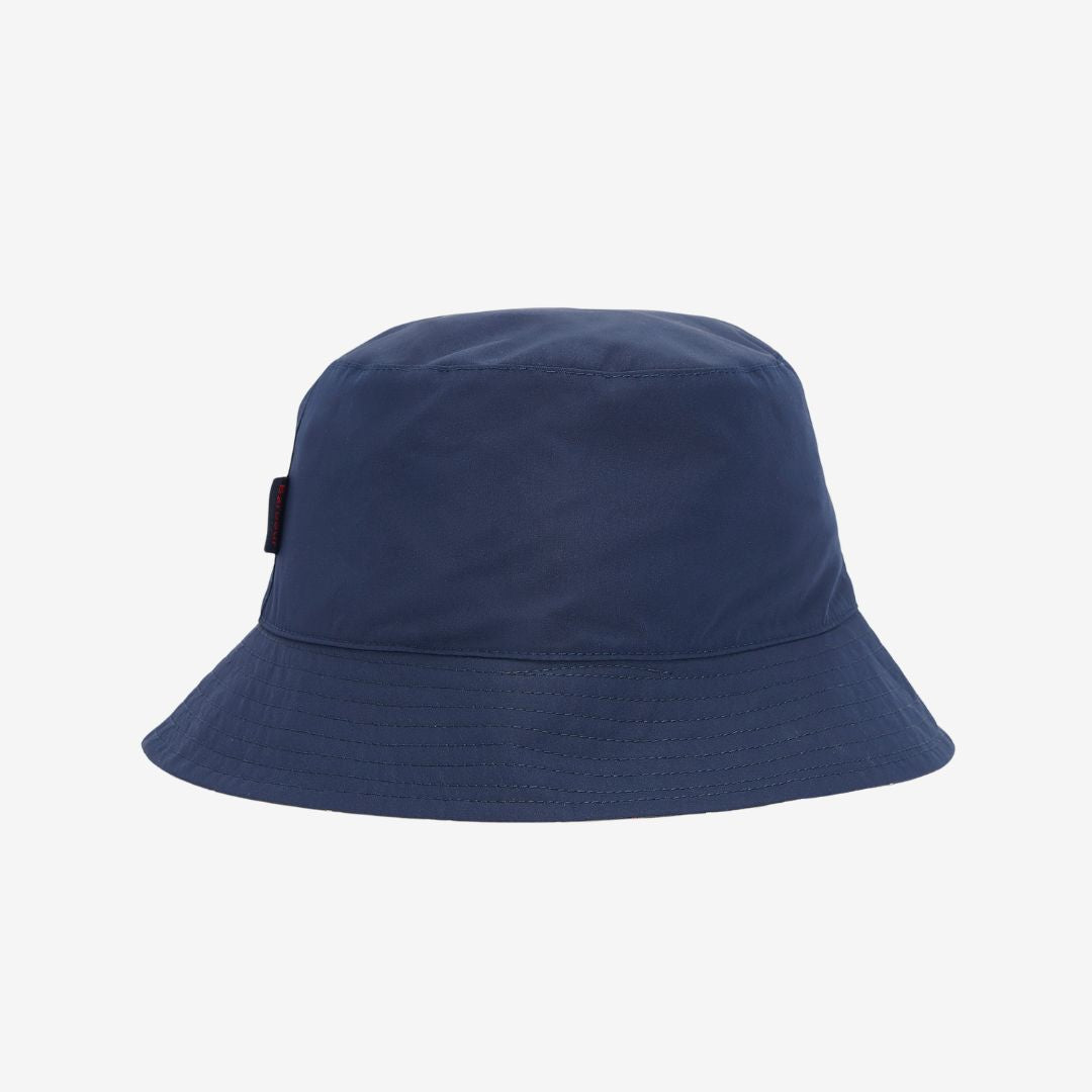 Barbour Hutton Reversible Bucket Hat in Navy & Classic Tartan