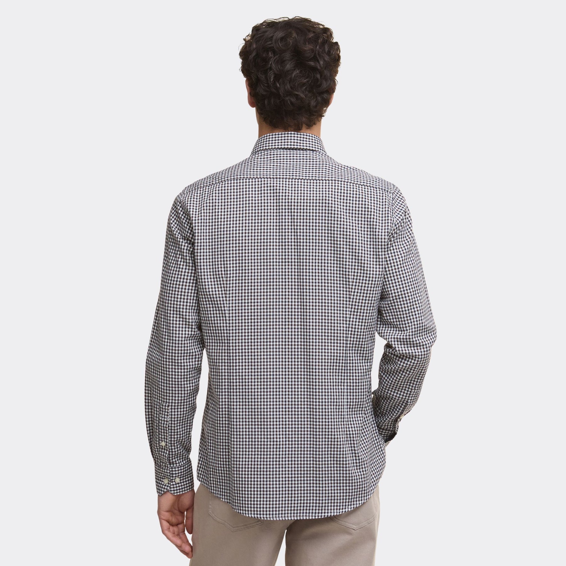 Barbour Men's Padshaw Tailored Long-Sleeved Shirt in Dark Oak