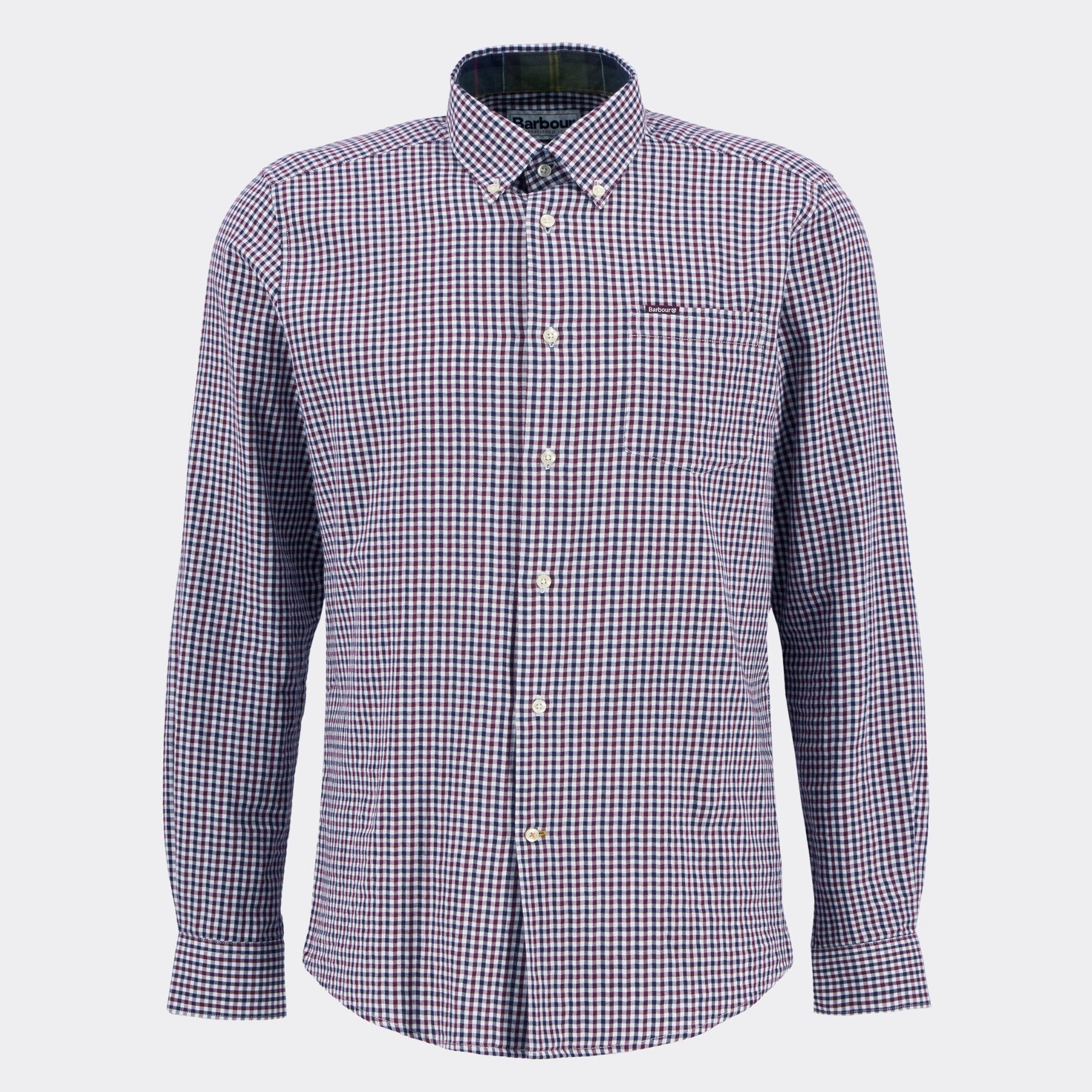 Barbour Men's Padshaw Tailored Long-Sleeved Shirt in Rich Red