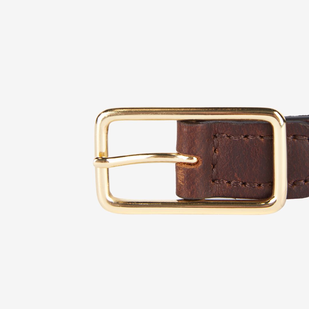 Barbour Reversible Tartan Belt in Classic Tartan & Brown