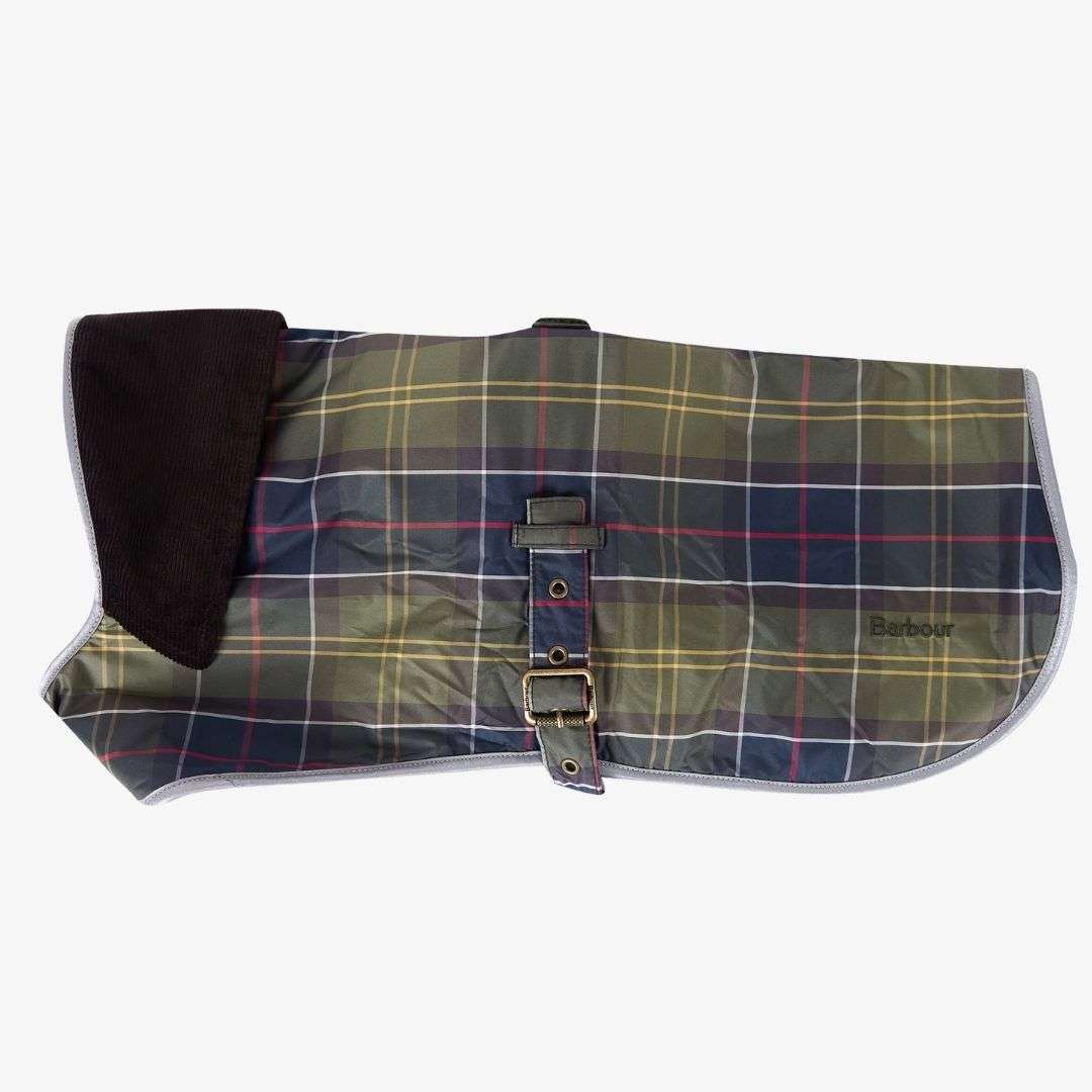 Barbour Waterproof Dog Coat in Muted Tartan