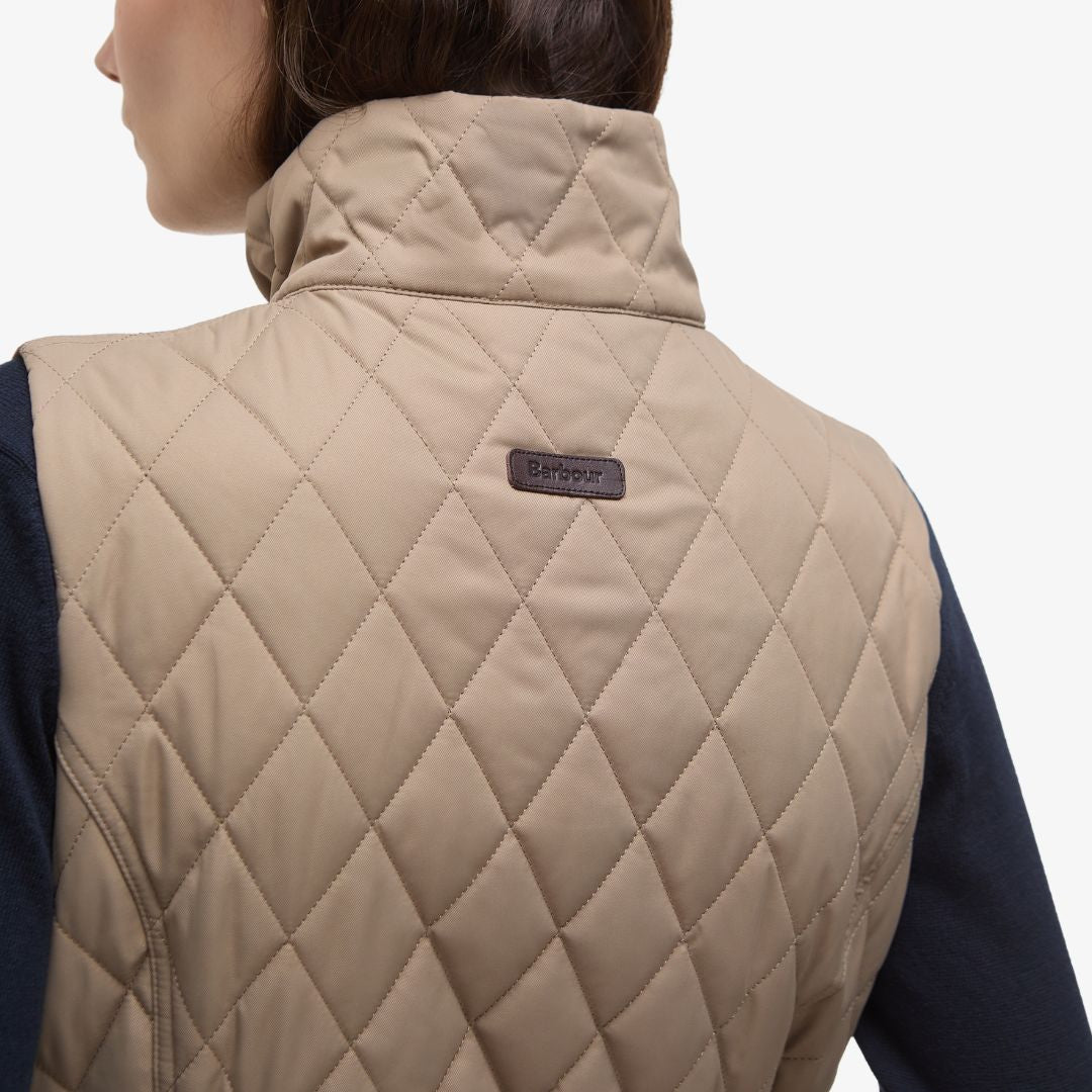 Barbour Women's Keeper Wear Gilet in Military Brown & Ancient Tartan