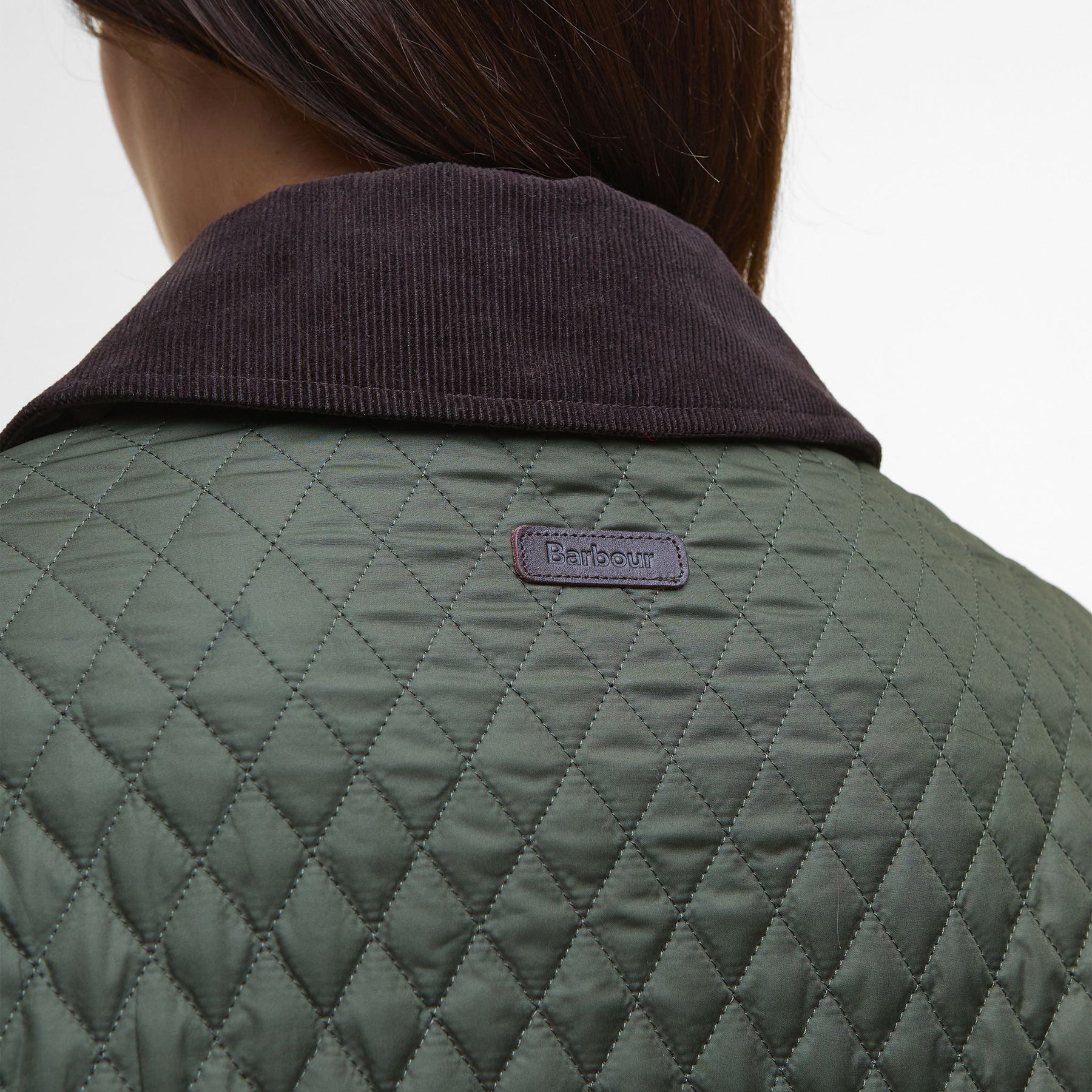 Barbour Women's Oakham Quilted Cape in Olive