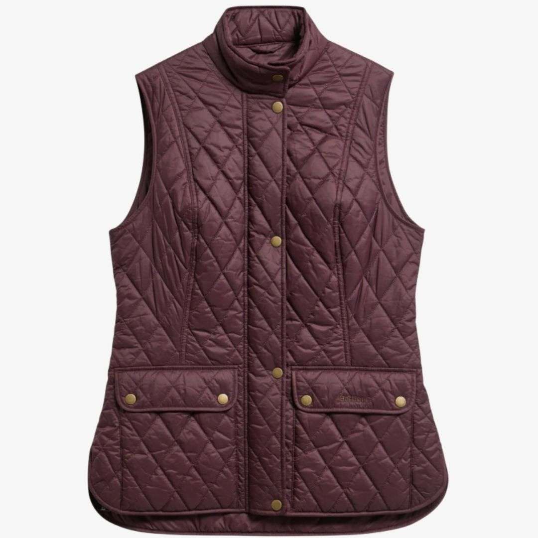 Barbour Women's Otterburn Quilted Gilet in Fig
