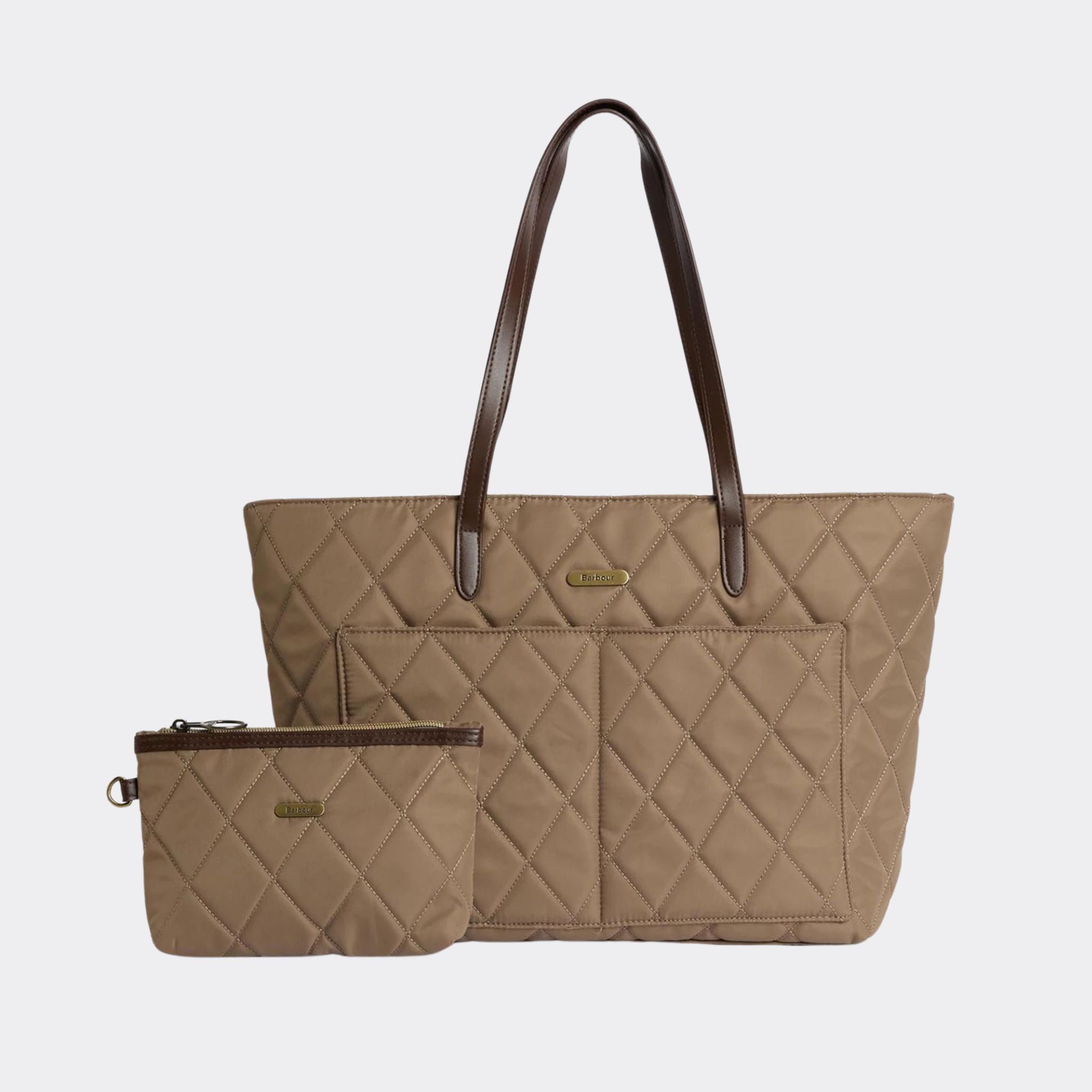 Barbour Women's Quilted Tote Bag in Sand