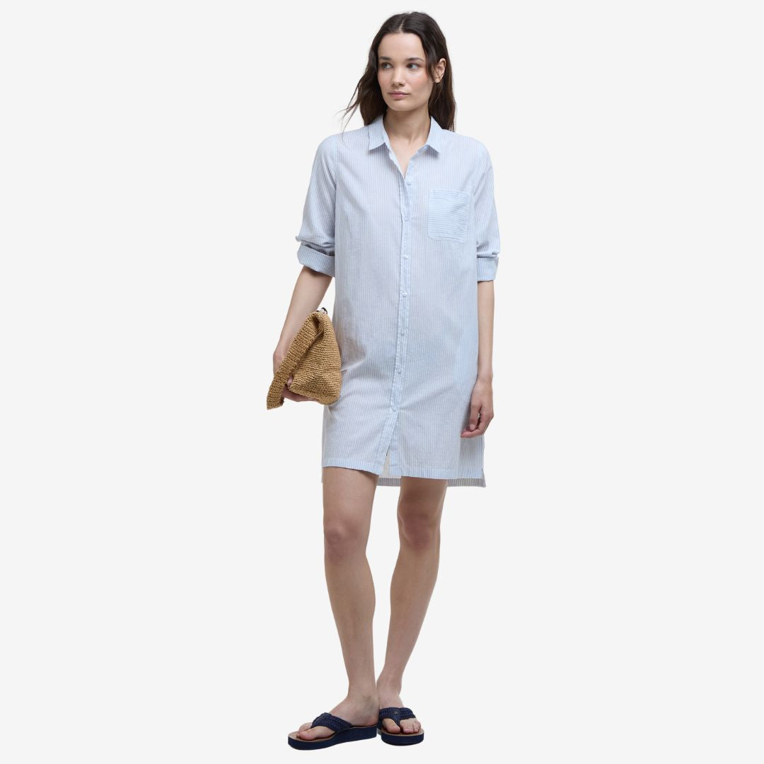 Barbour Women's Seaglow Shirt Dress in Chambray