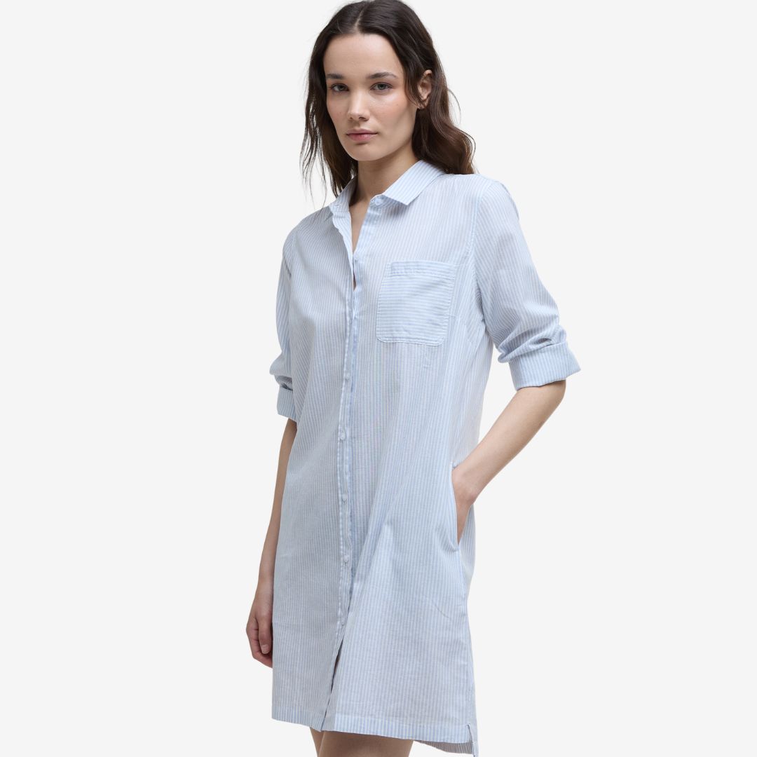 Barbour Women's Seaglow Shirt Dress in Chambray