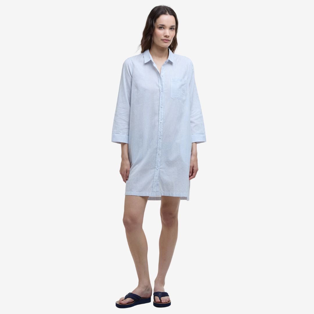 Barbour Women's Seaglow Shirt Dress in Chambray