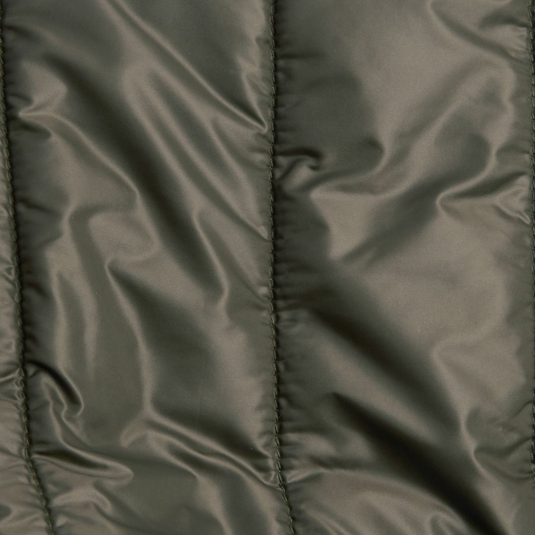 Barbour Baffle Quilted Dog Coat in Dark Olive