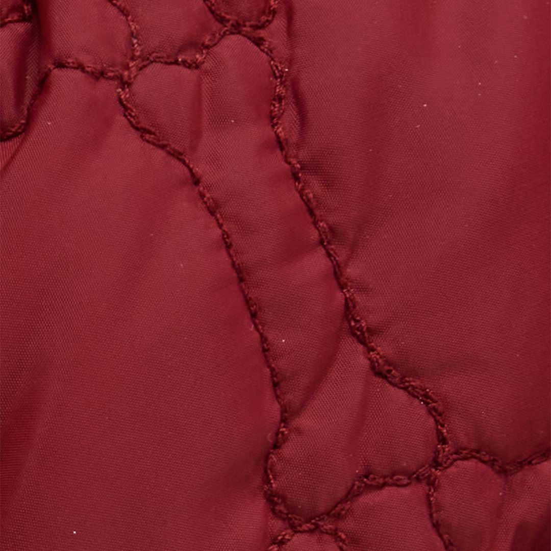 Barbour Dog Bone Quilted Dog Coat in Cranberry