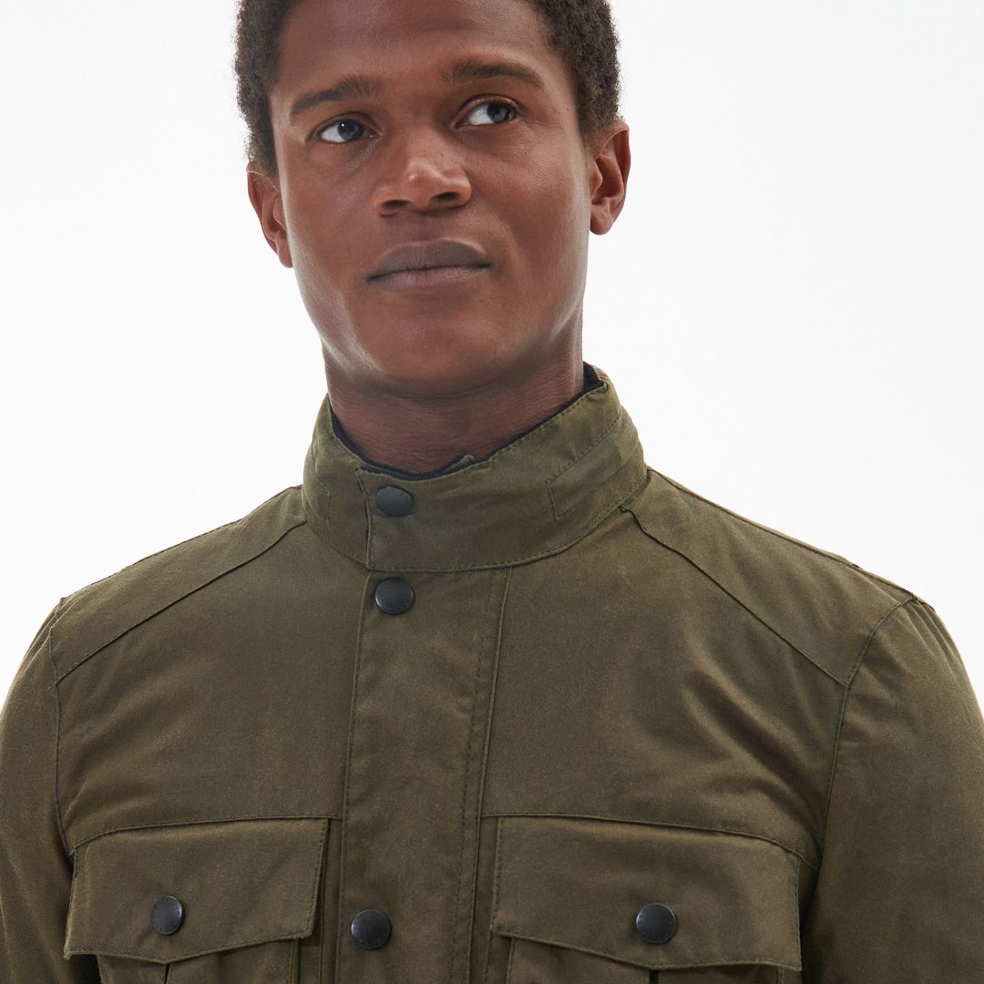 Barbour Men's Corbridge Wax Jacket in Olive