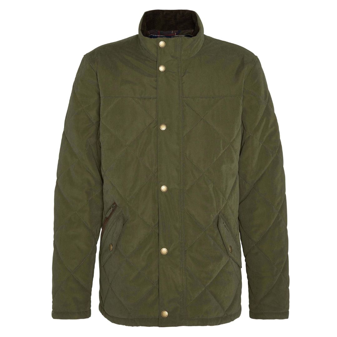Barbour Men's Elter Quilted Jacket in Olive