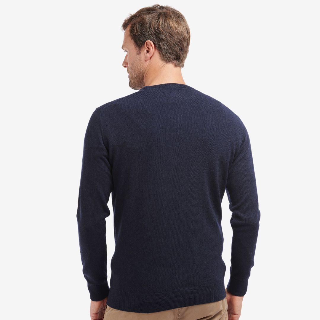 Barbour Men's Essential Crew Neck Jumper in Navy