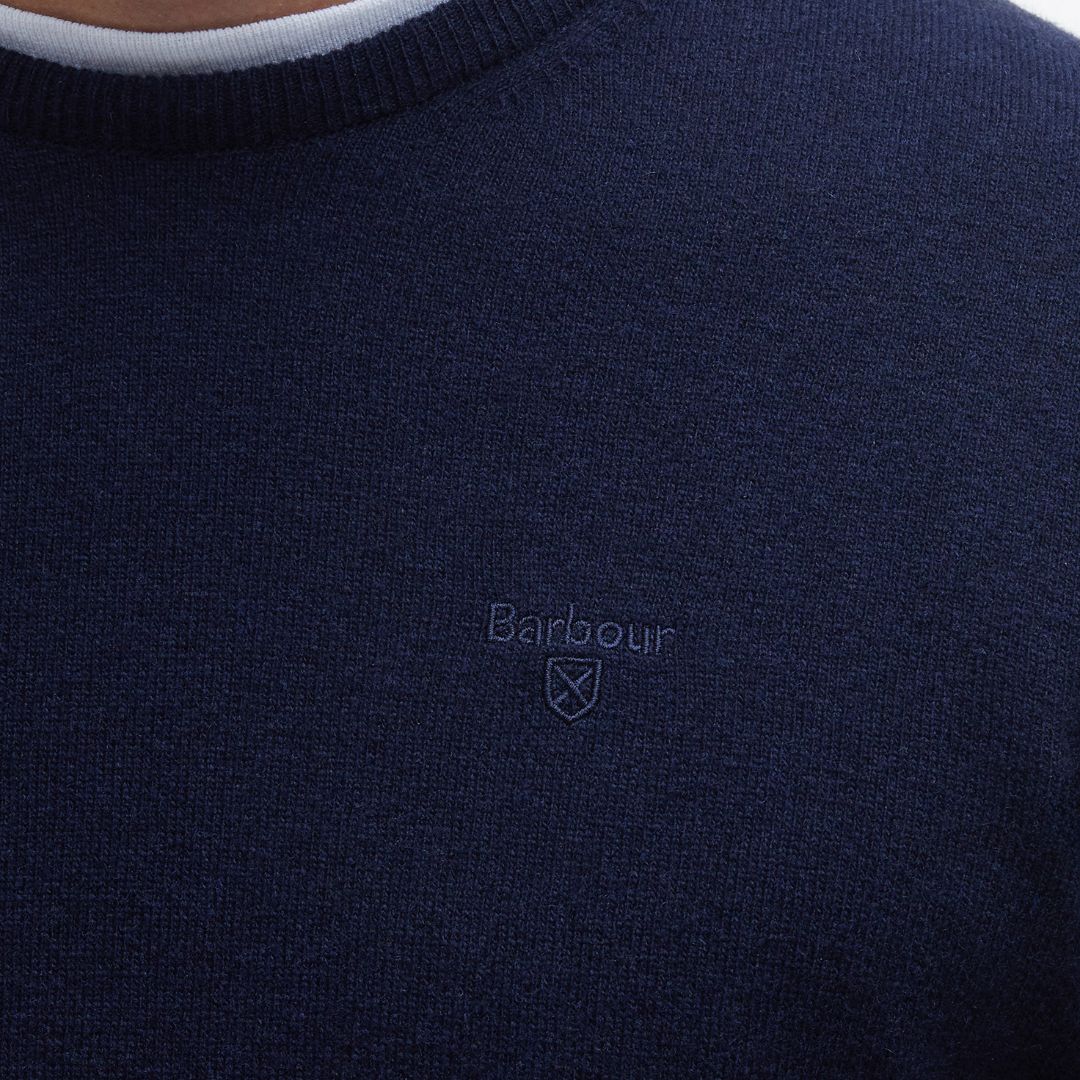 Barbour Men's Essential Crew Neck Jumper in Navy
